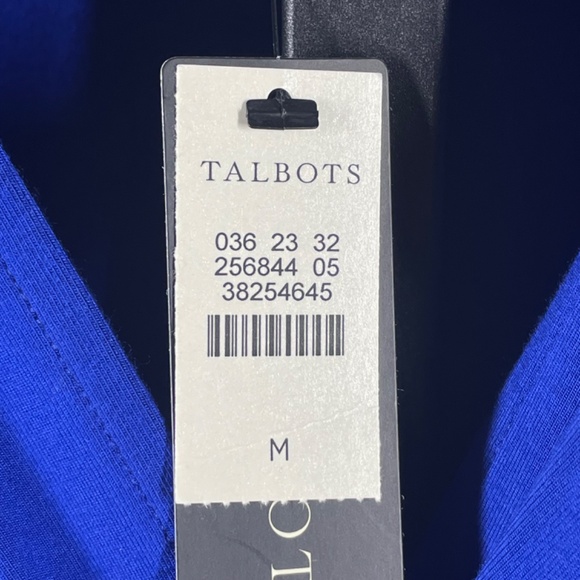 NEW Talbots Dress Womens Medium blue fit flare midi classic colorful - Picture 5 of 9